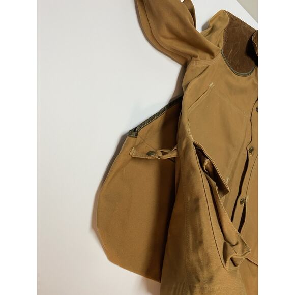 VTG Carhartt Hunting Jacket Size Medium Duck Canvas Game Pouch USA Made - Picture 9 of 11